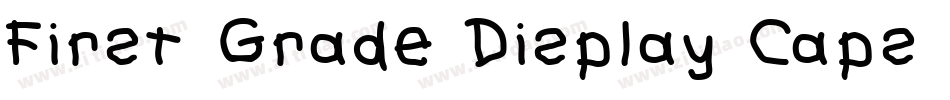First Grade Display Caps SSi字体转换